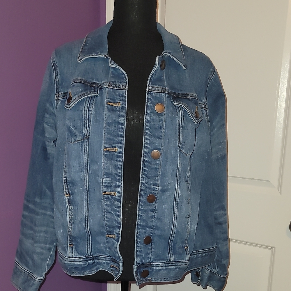 Lane Bryant Light Blue Denim Jacket Sz: 18 - Picture 7 of 8